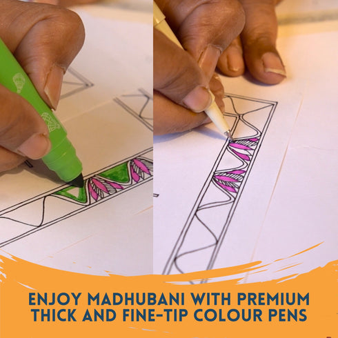 Madhubani Magic DIY Art Kit: Unwind With An Iconic Indian Art Tradition
